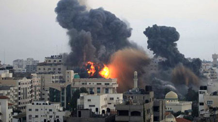 Bạo lực ở Dải Gaza.